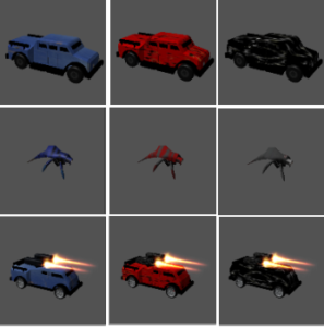 9 different enemies in the game